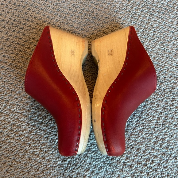 BONA DRAG No. 6 New School Leather Clog Red 38, US 7.5 - Picture 5 of 8